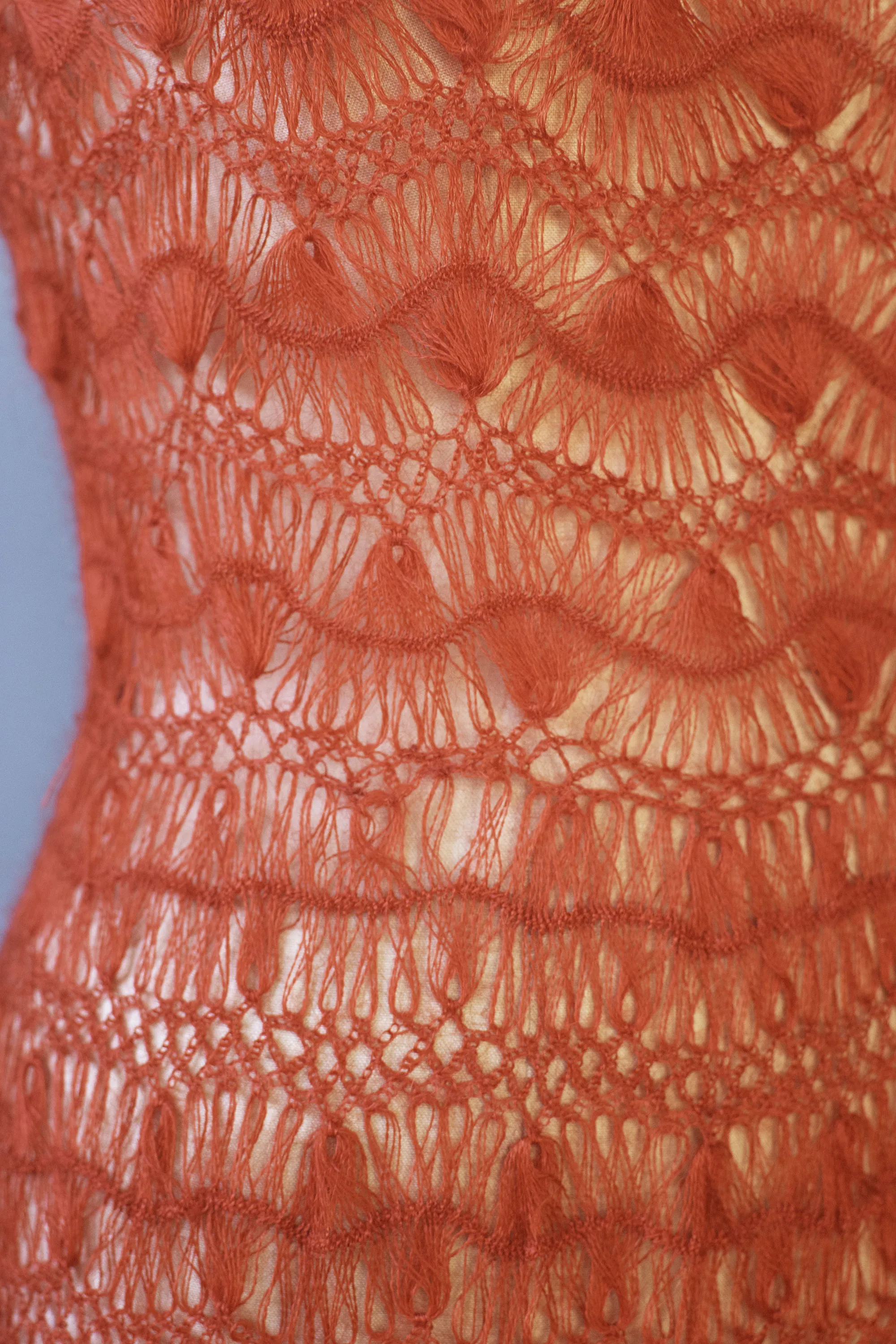 1950s Red Knit Dress