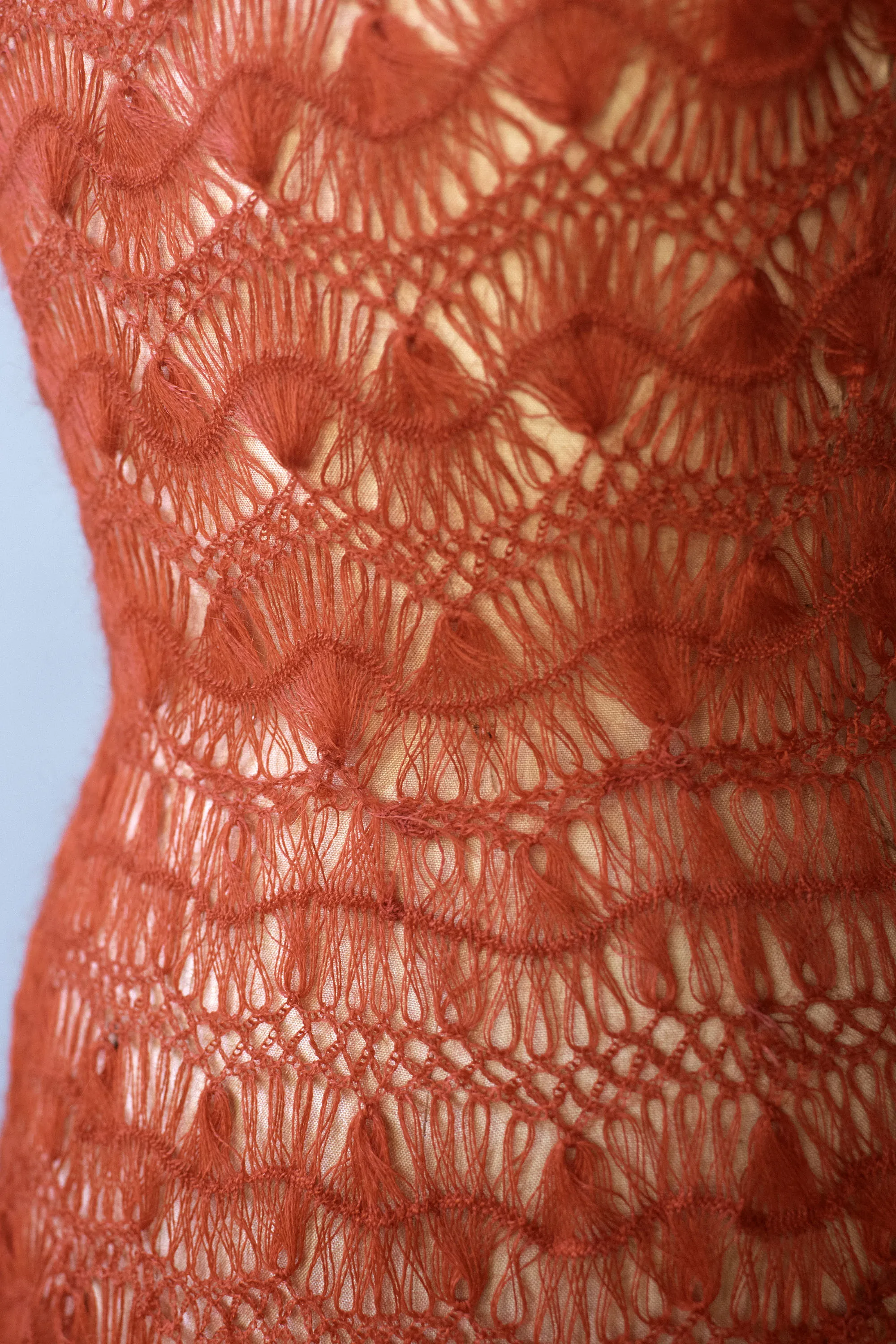1950s Red Knit Dress