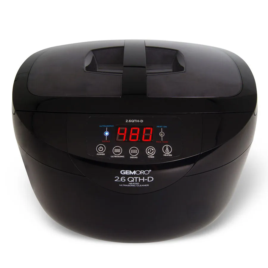 2.6 Quart Heated Ultrasonic Cleaner with Digital Degassing