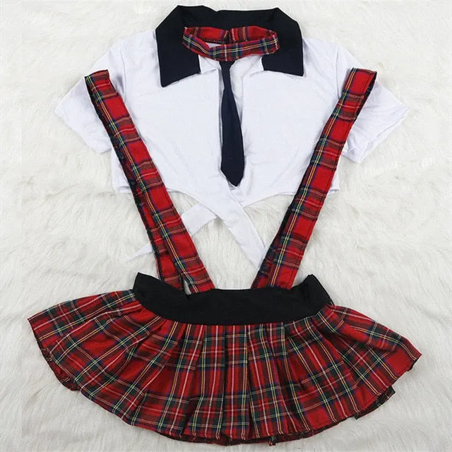2XL Plus Size Cosplay Student Lingerie