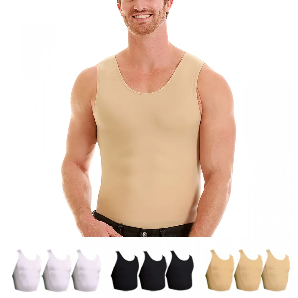 3 Pack Insta Slim Made in USA High Compression Muscle Tank MS0003