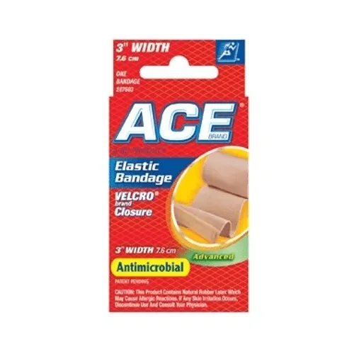ACE Elastic Bandage Antimicrobial Wrap with Velcro Closure