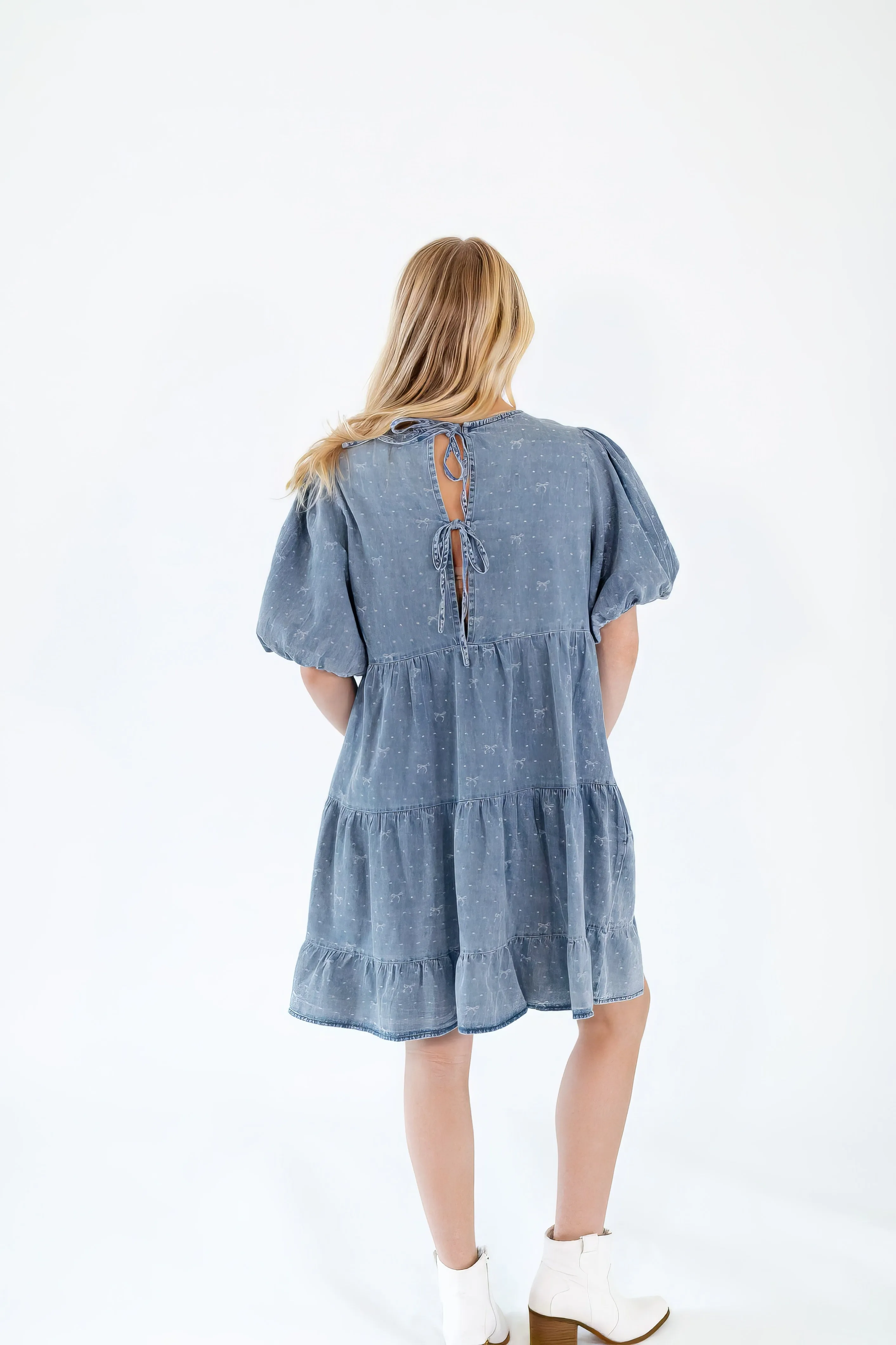 Alec Tiered Denim Babydoll