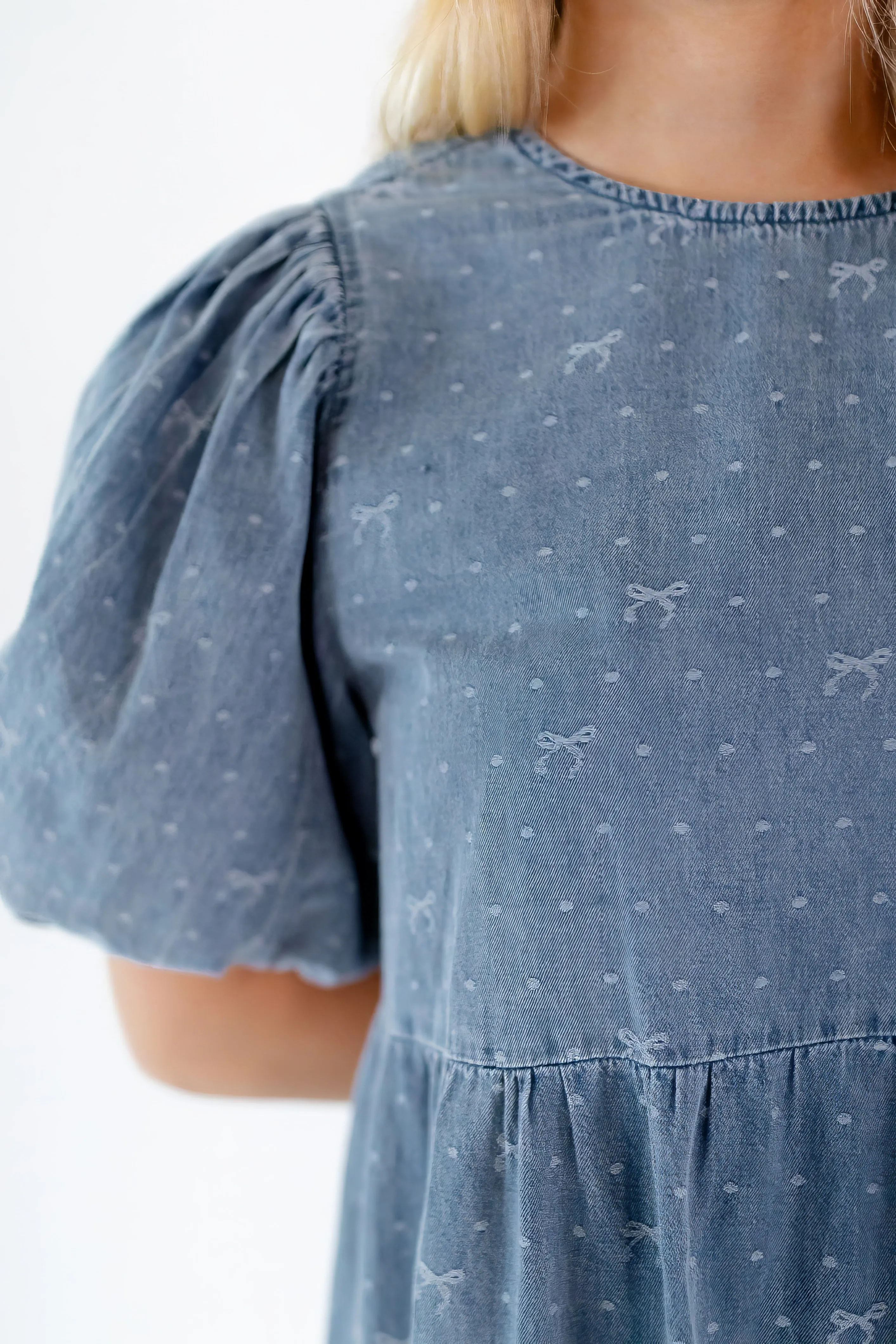 Alec Tiered Denim Babydoll