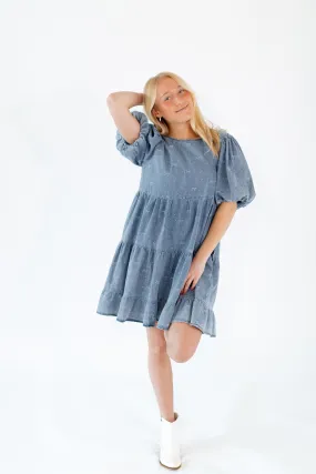 Alec Tiered Denim Babydoll