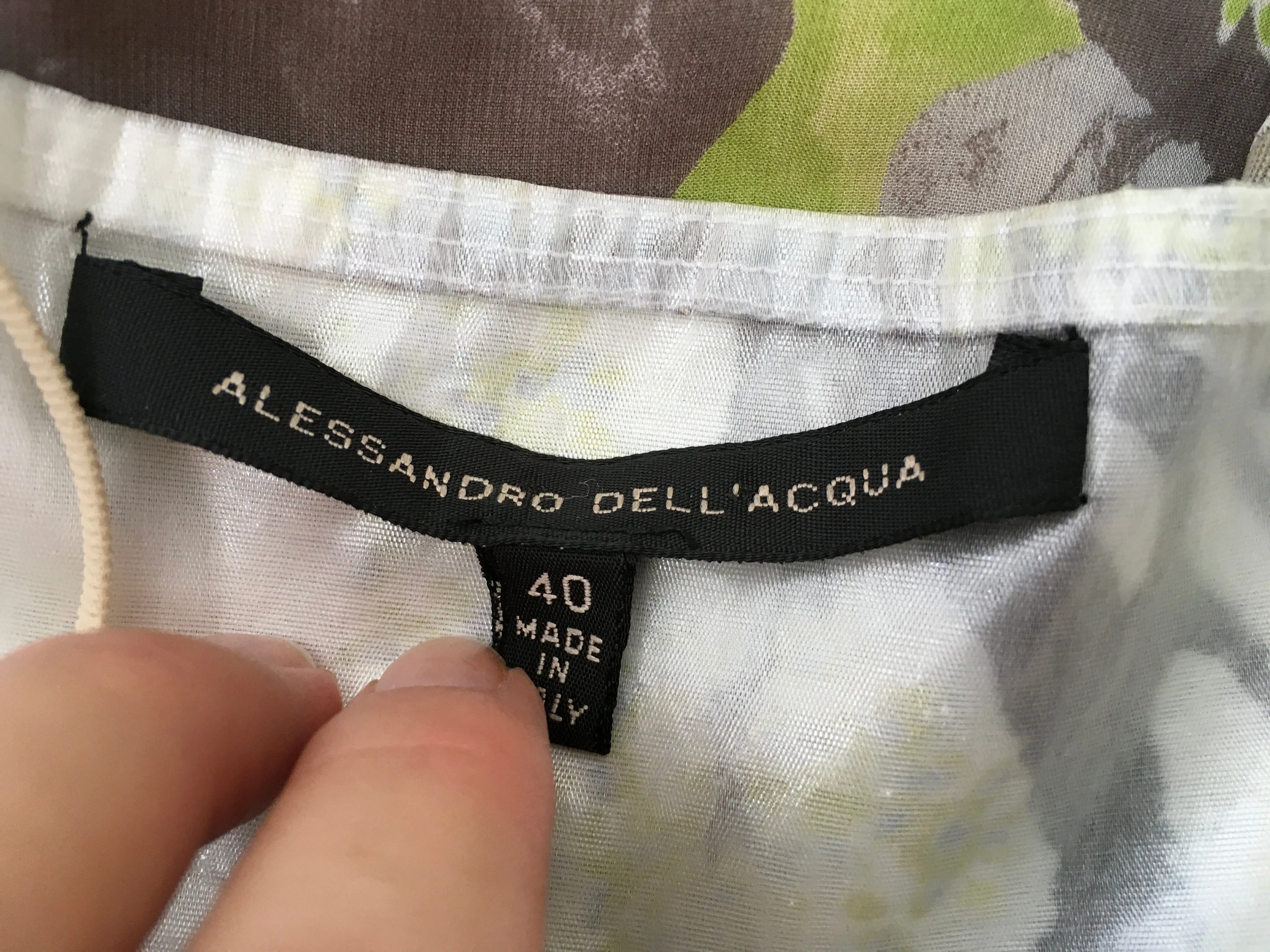 Alessandro Dell'Acqua Sheer Dress Size I 40 S small Ladies