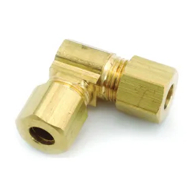 Anderson Metals 750065-08 Tube Union Elbow, 1/2 in, 90 deg Angle, Brass, 200 psi Pressure