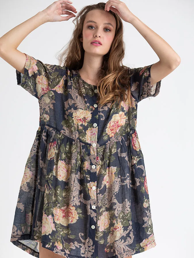 Babydoll Dress Choclate Brown