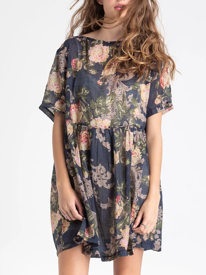 Babydoll Dress Choclate Brown