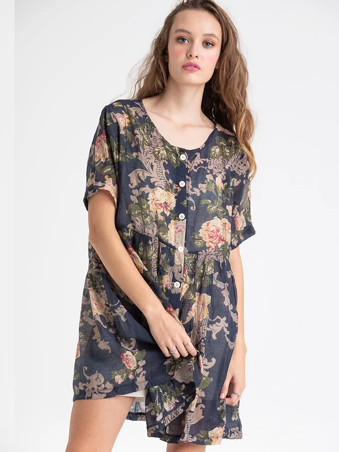 Babydoll Dress Choclate Brown