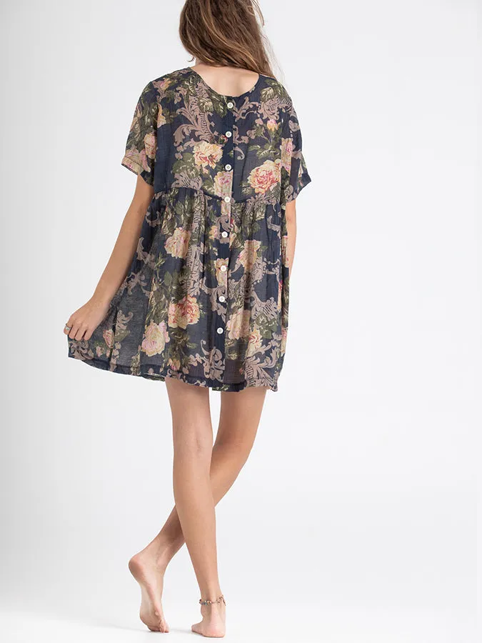 Babydoll Dress Choclate Brown