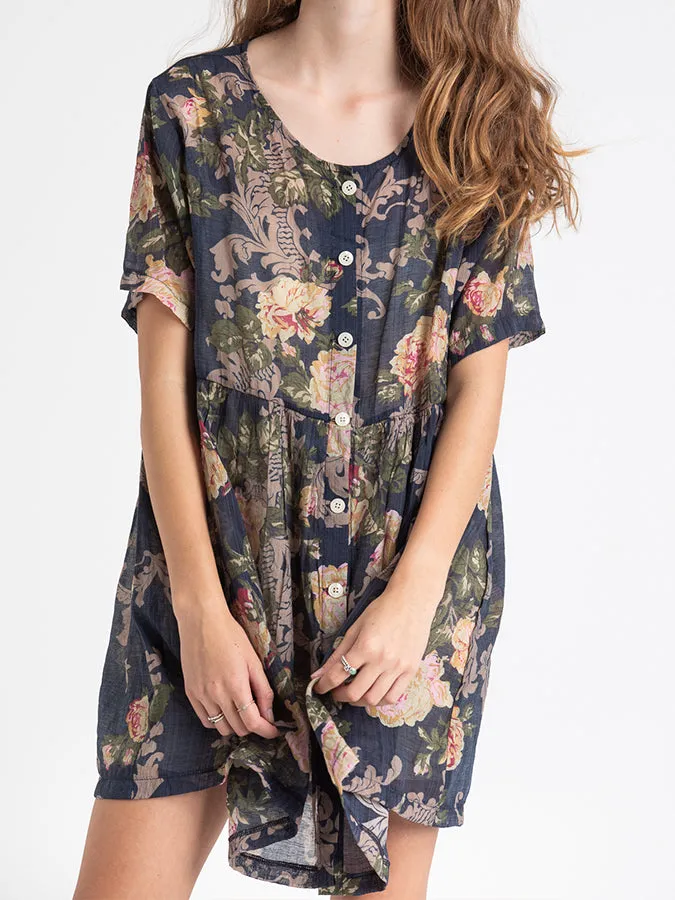 Babydoll Dress Choclate Brown