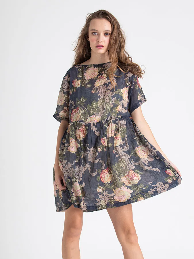 Babydoll Dress Choclate Brown