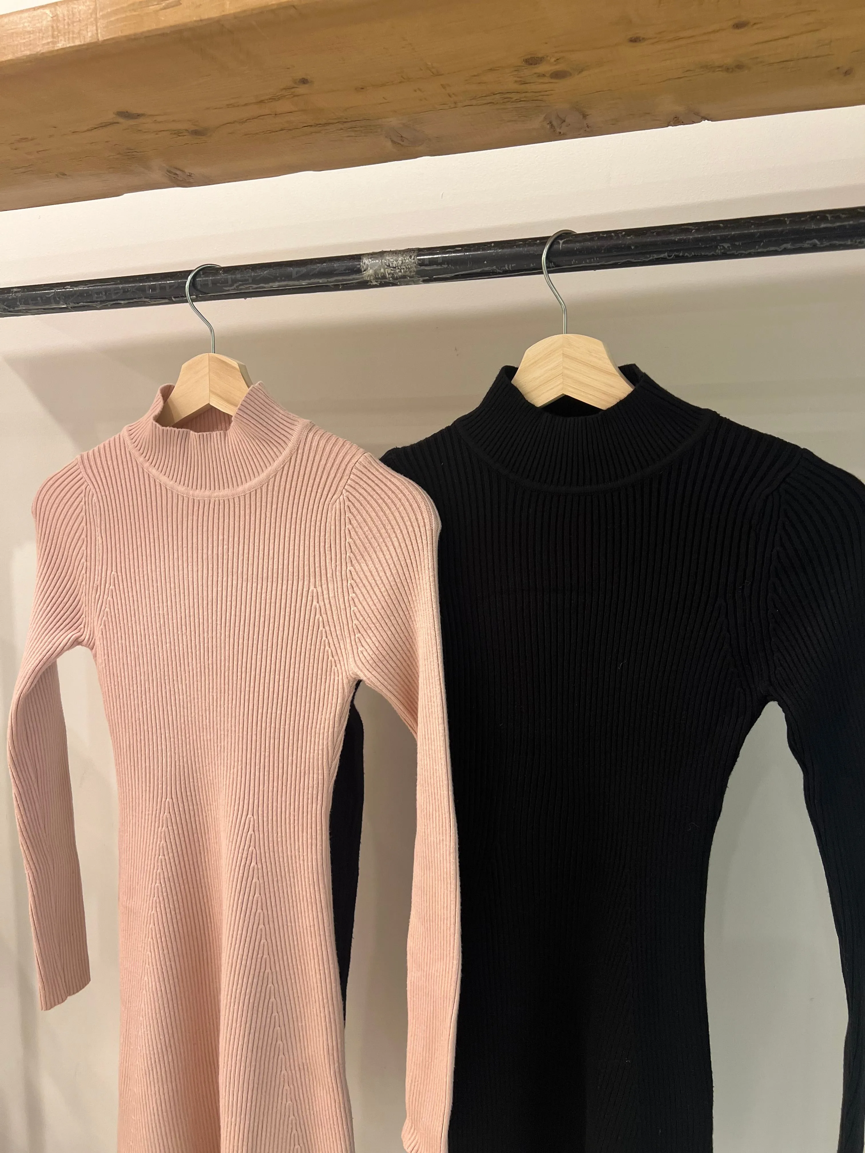 BARRE Mini turtleneck dress