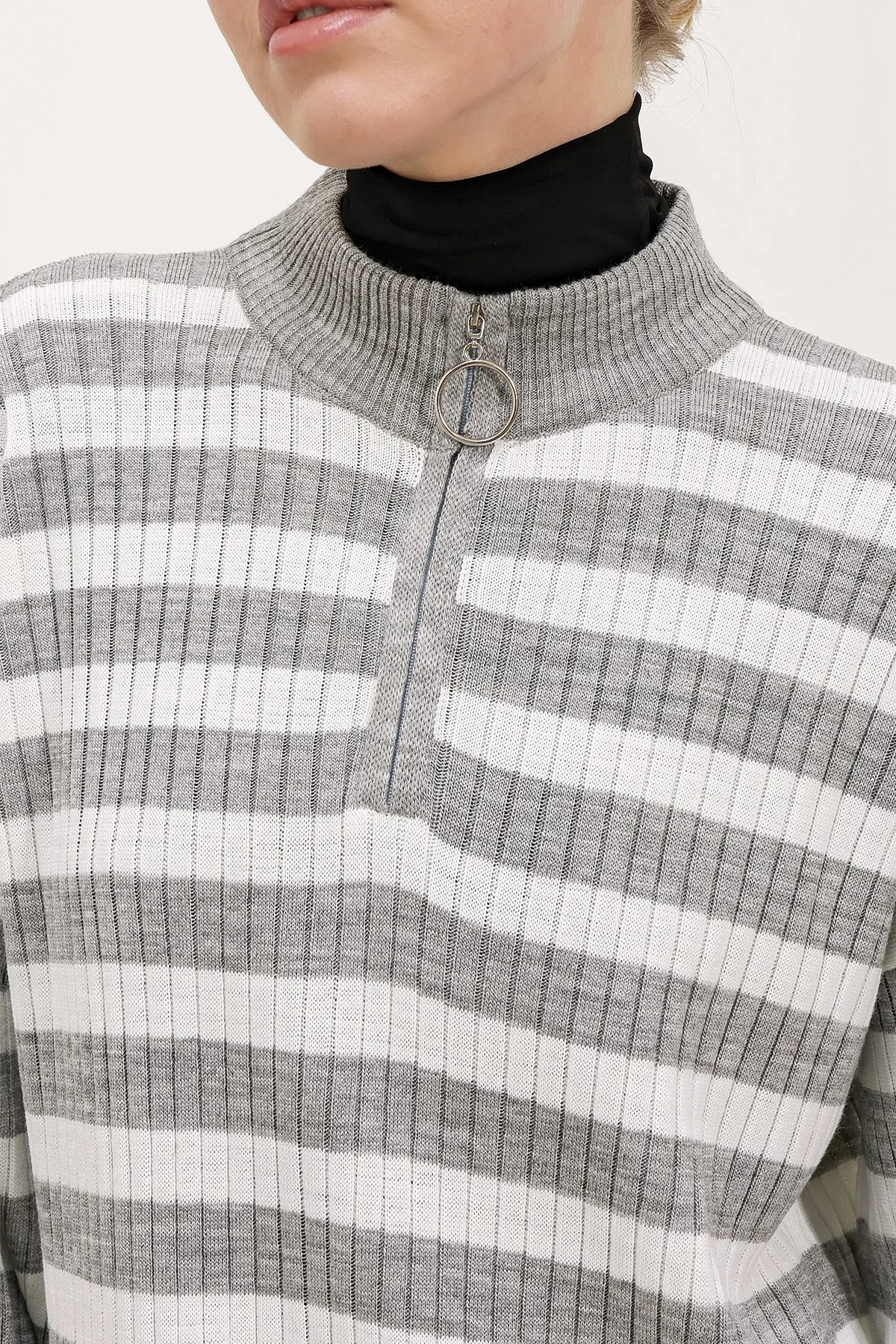 BGD Women Knit Dress - Light Grey - Avondale
