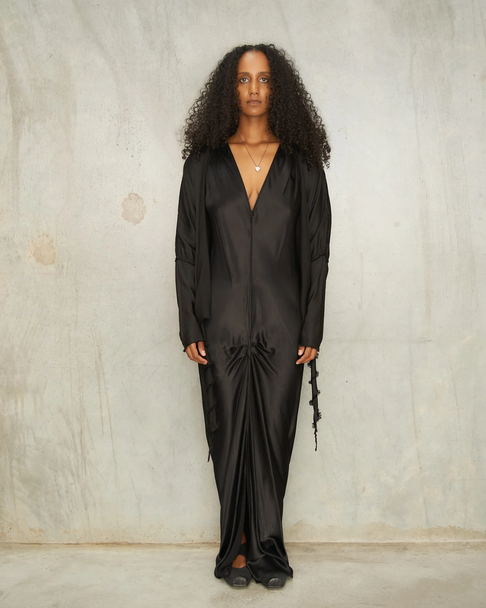 Black Wrap Blouse