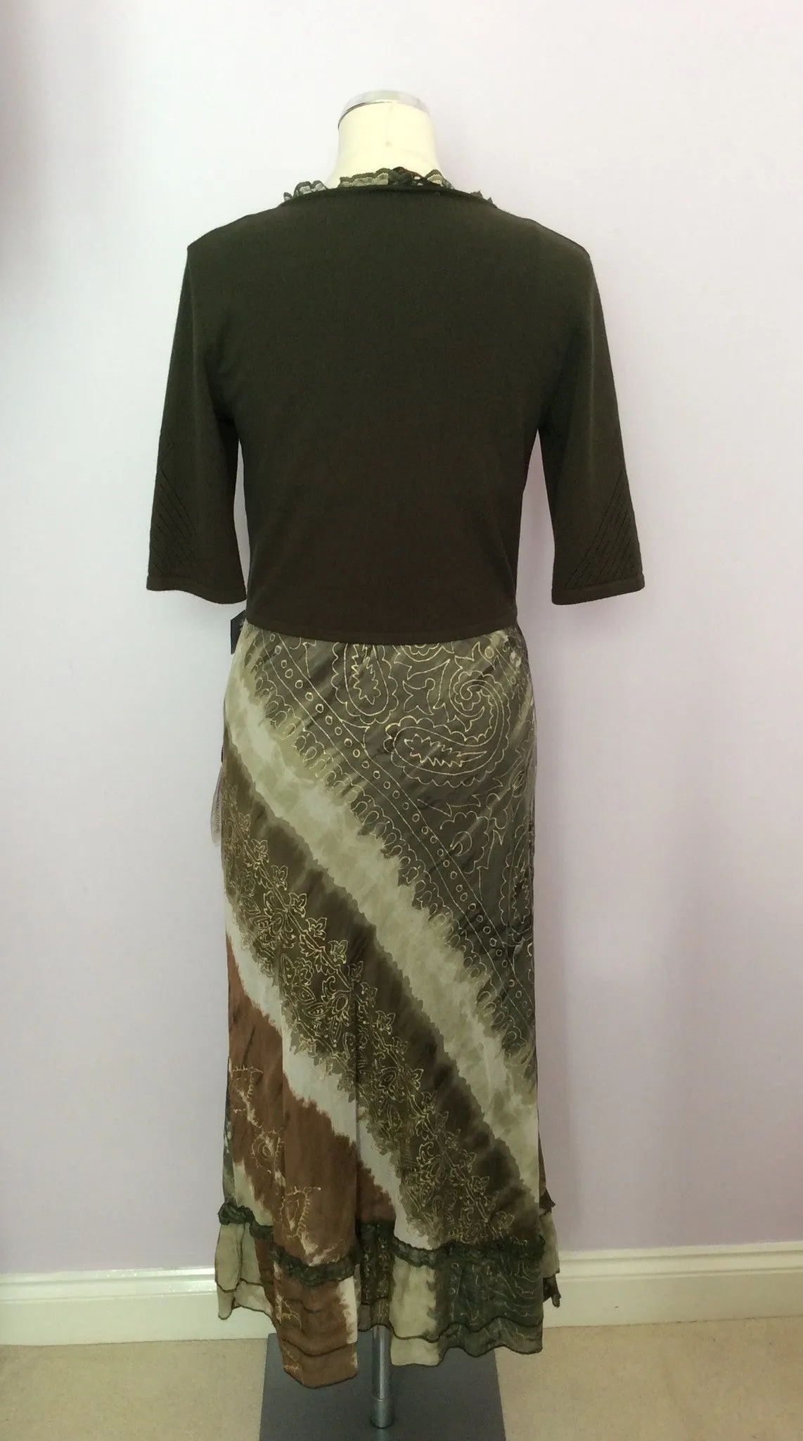 Brand New Mariella Rosati Print Dress & Matching Bolero Top Size 14
