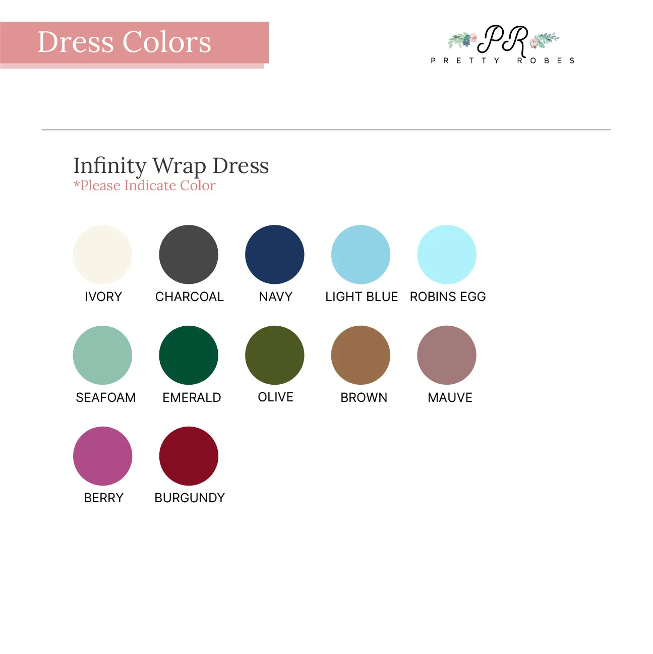 Brown Bridesmaid Wrap Dress