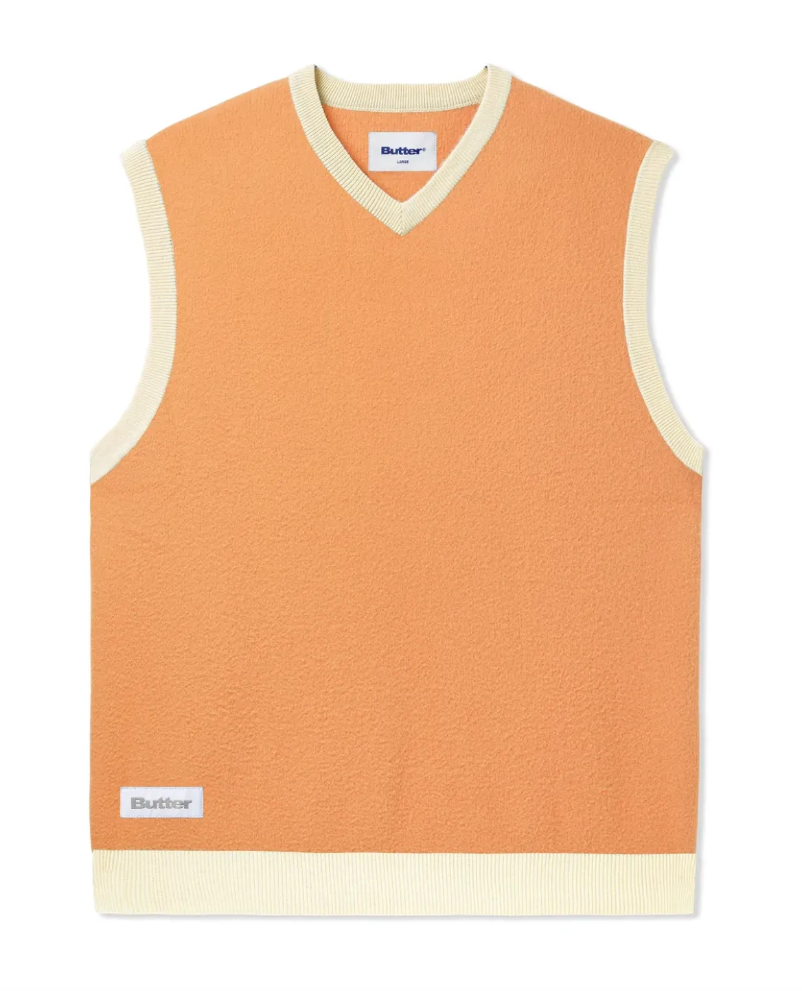 Butter Goods Mohair Knit Vest - Ochre