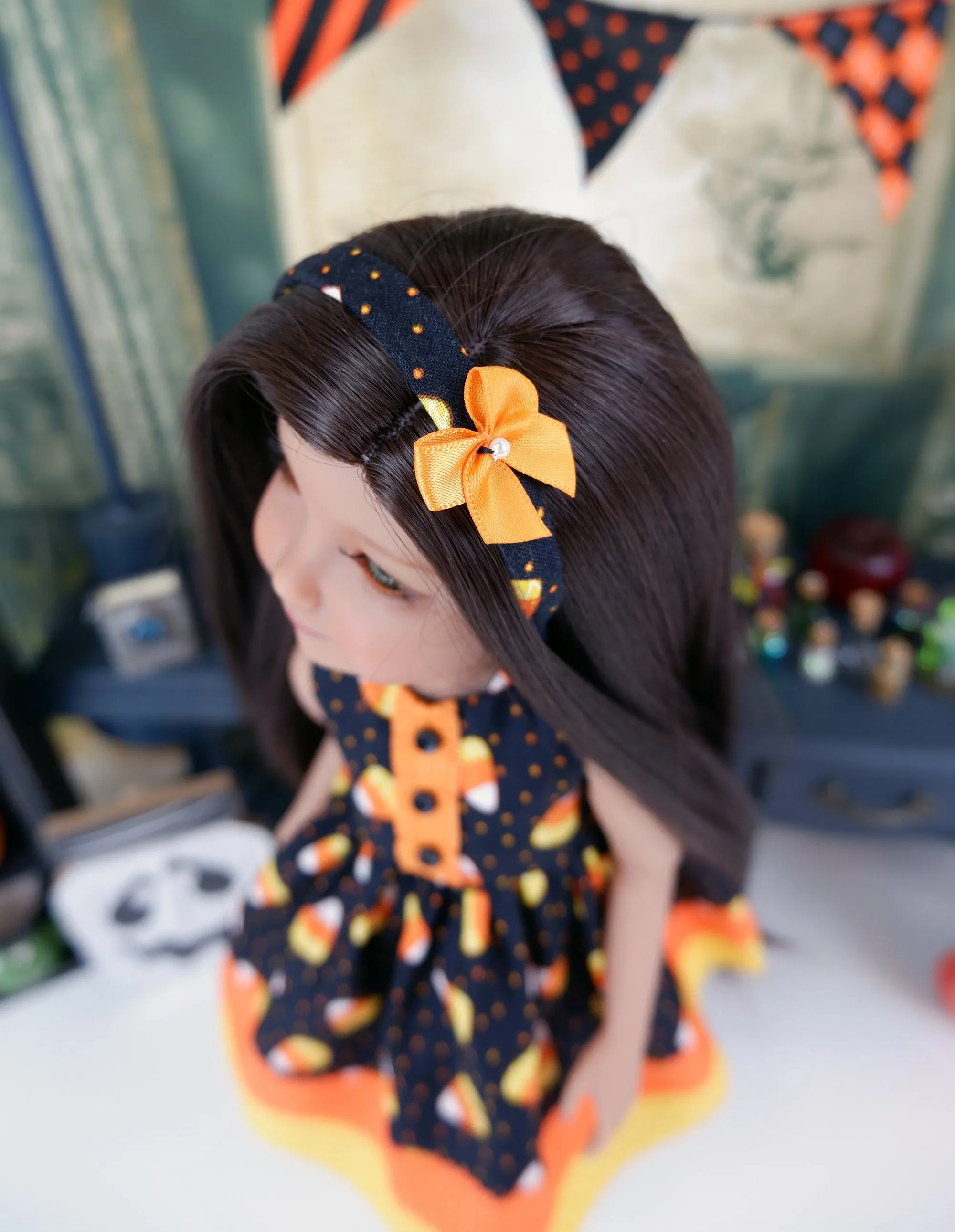 Candy Corn - dress with boots for Ruby Red Fashion Friends doll