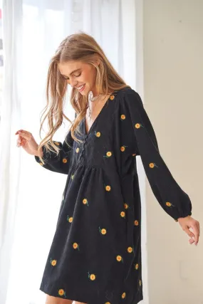 Corduroy Fabric | Mini Dress