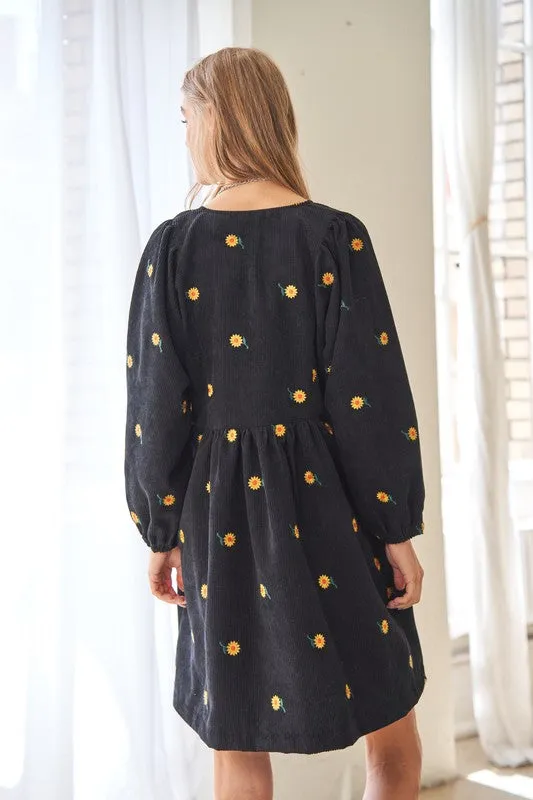 Corduroy Fabric | Mini Dress