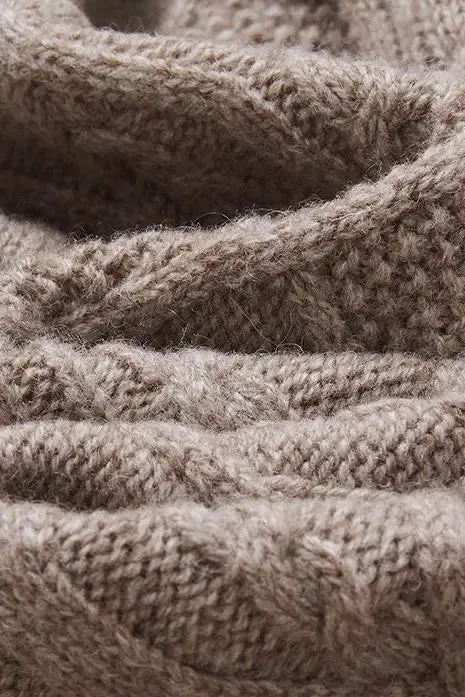 Cozy Cable Knit Duster Cardigan with Side Pockets