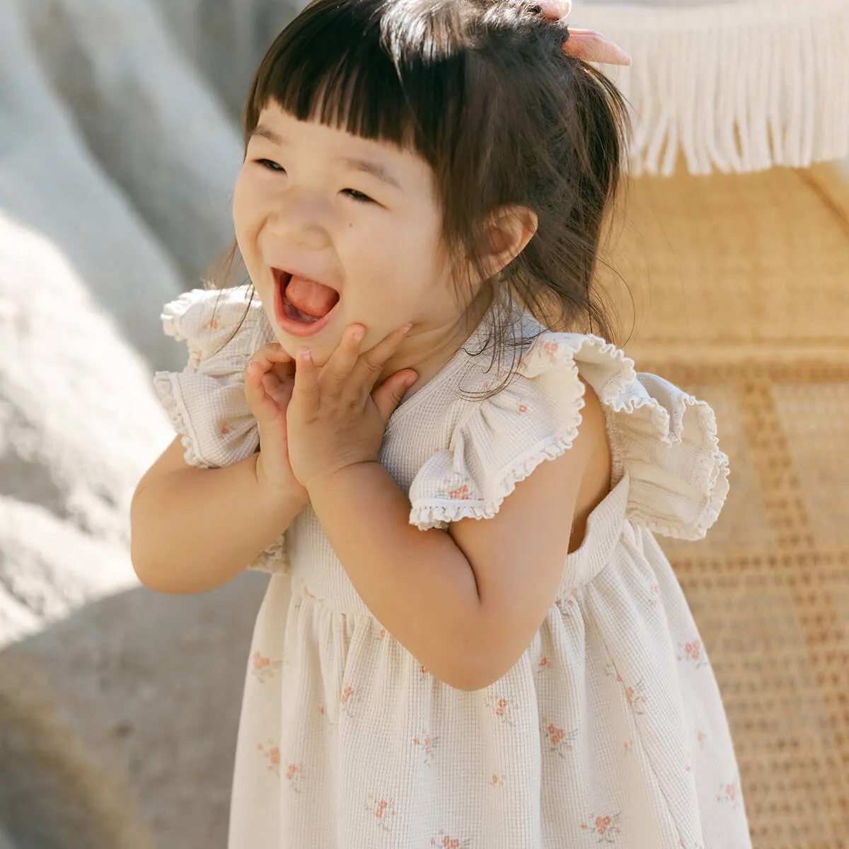 Daisy Dress in Vintage Rose by Quincy Mae