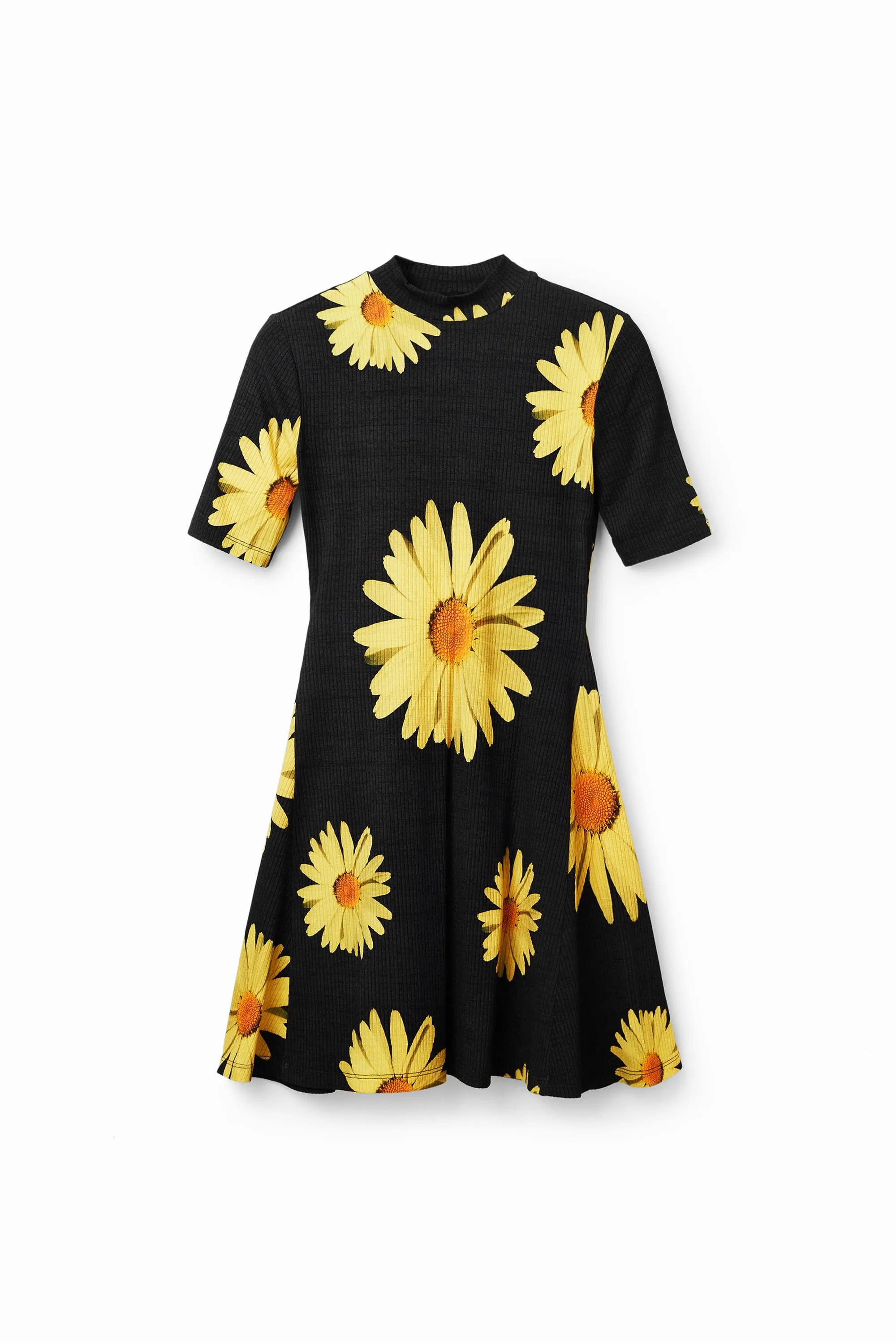 Desigual Margarita Christian Lacroix Black Floral Bodycon Dress 23SWVK48