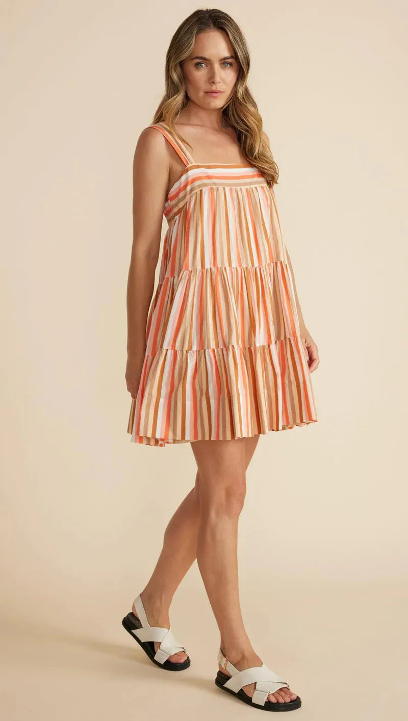 Edie Tiered Mini Dress - Multi