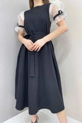 ELS Wrap Dress - Black - San Cugat del Vallés