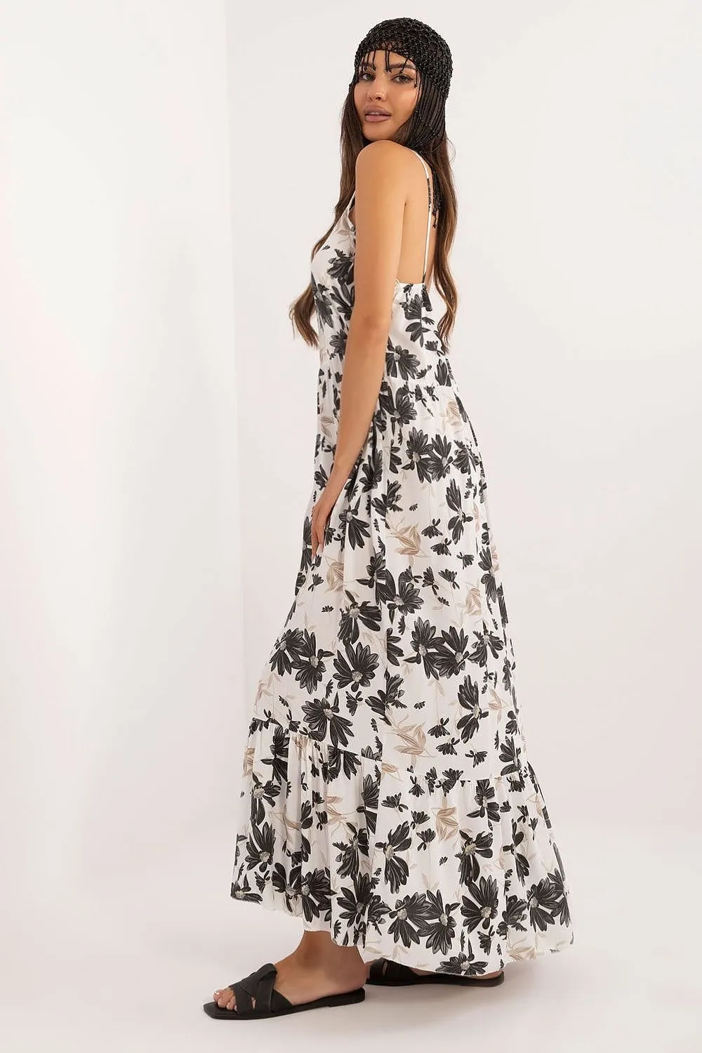 Flared midi cut floral dress