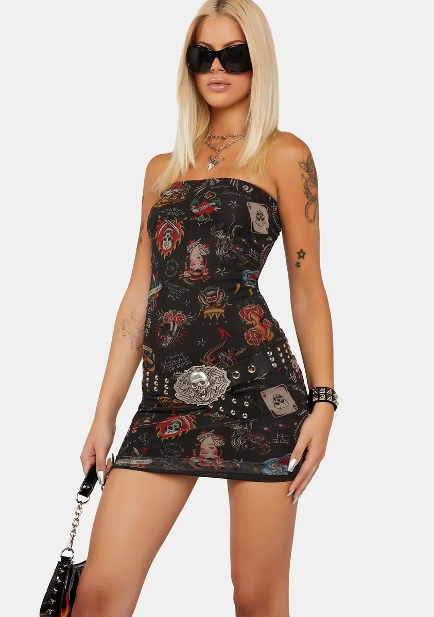 Flashboard Tube Mini Dress