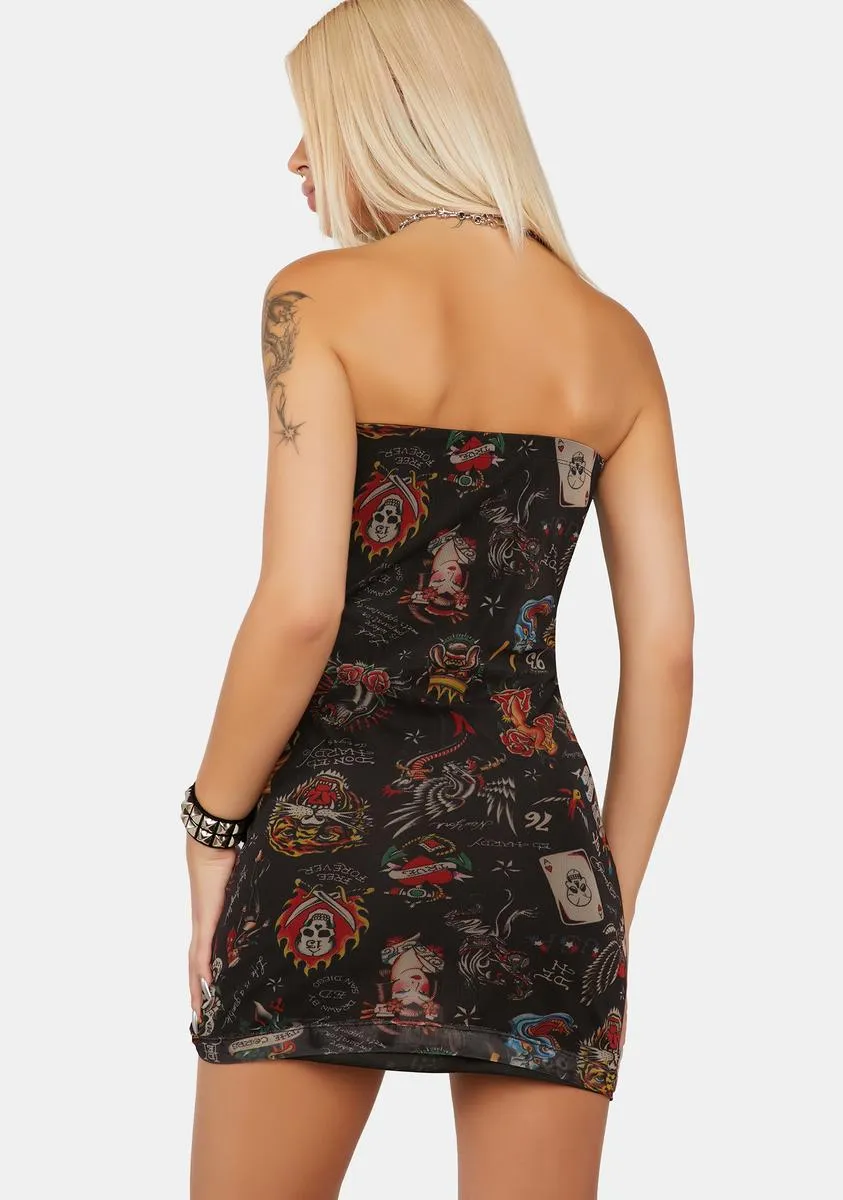 Flashboard Tube Mini Dress