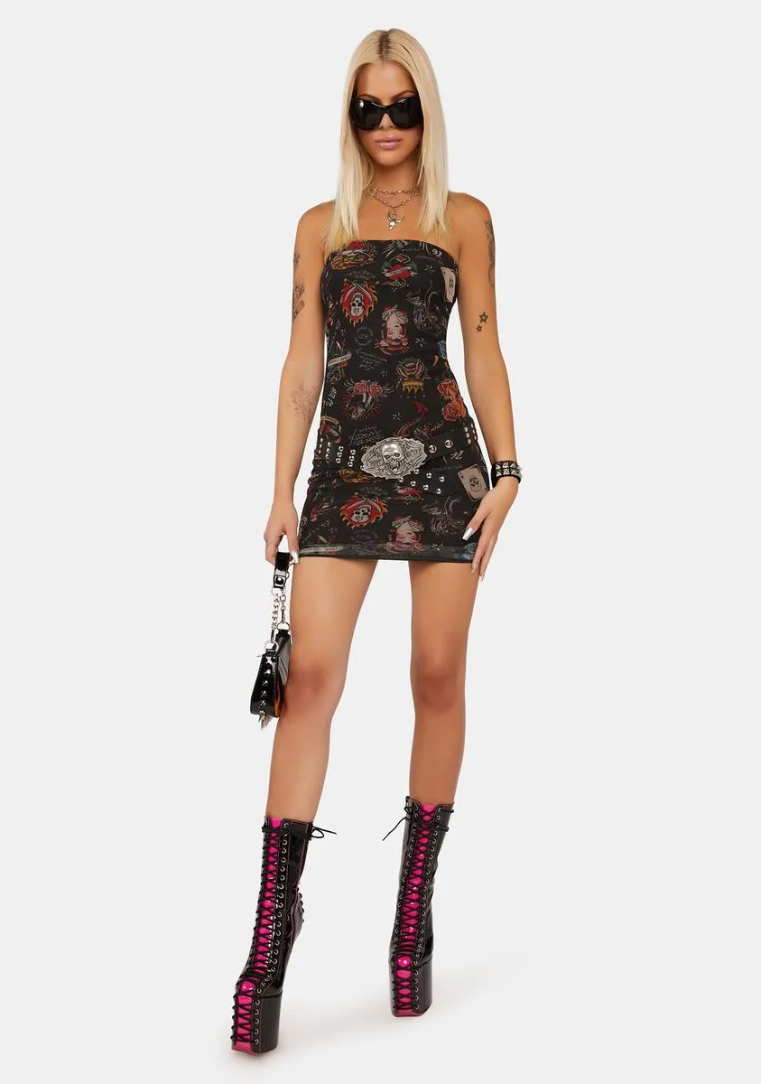 Flashboard Tube Mini Dress