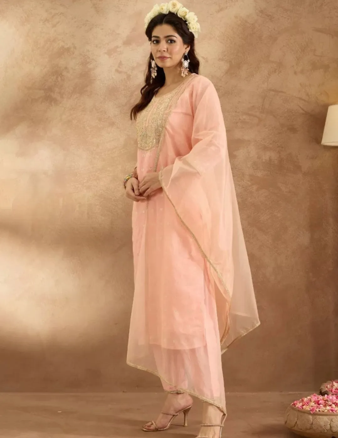 Floral Embroidered Kurta Set