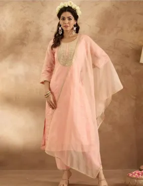Floral Embroidered Kurta Set