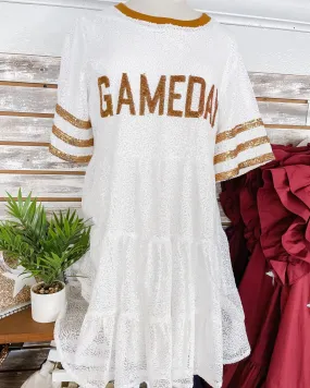 Game Day Baby Doll Sequin Dress