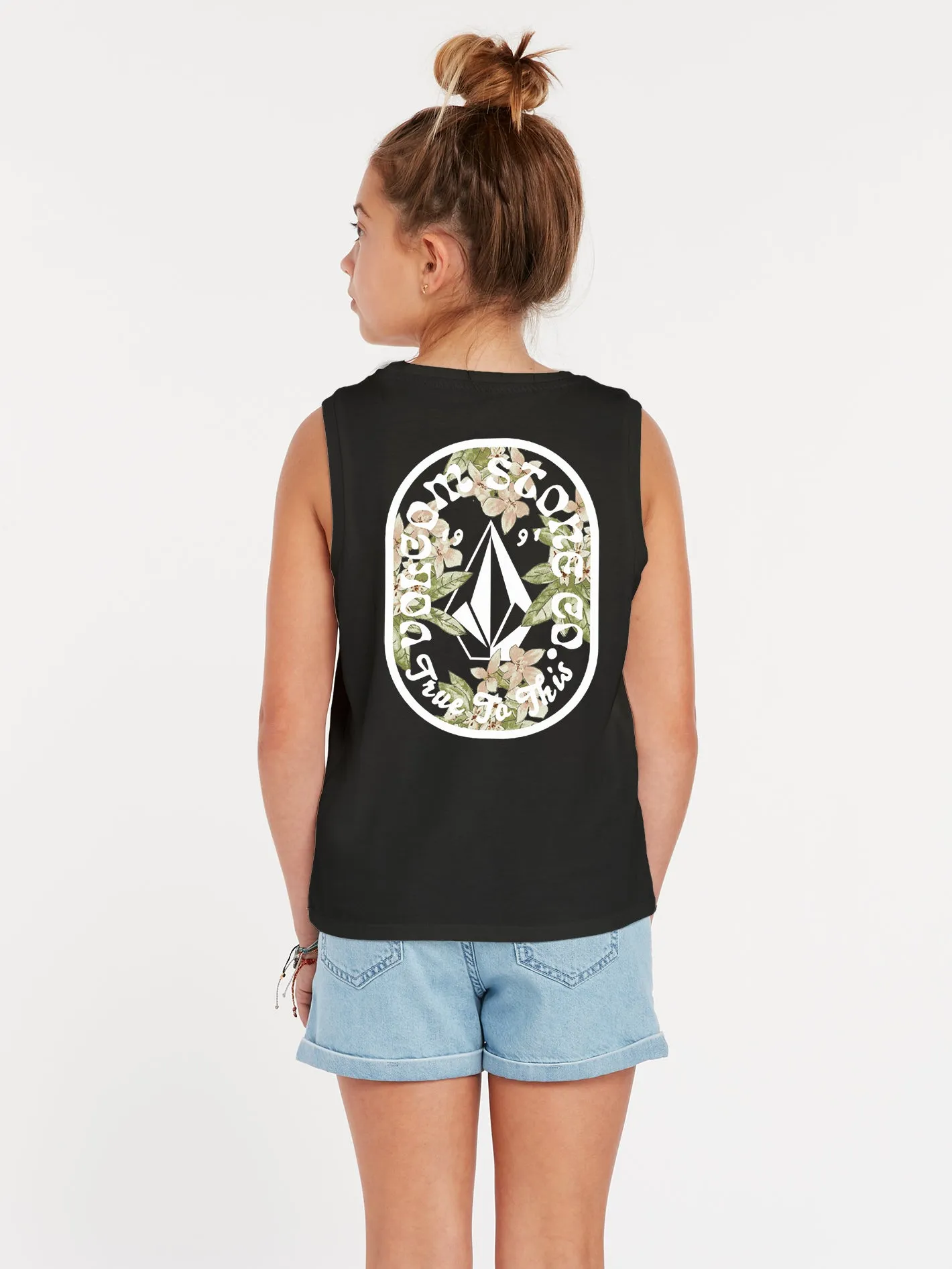 Girls Flexin Muscle Tank - Black
