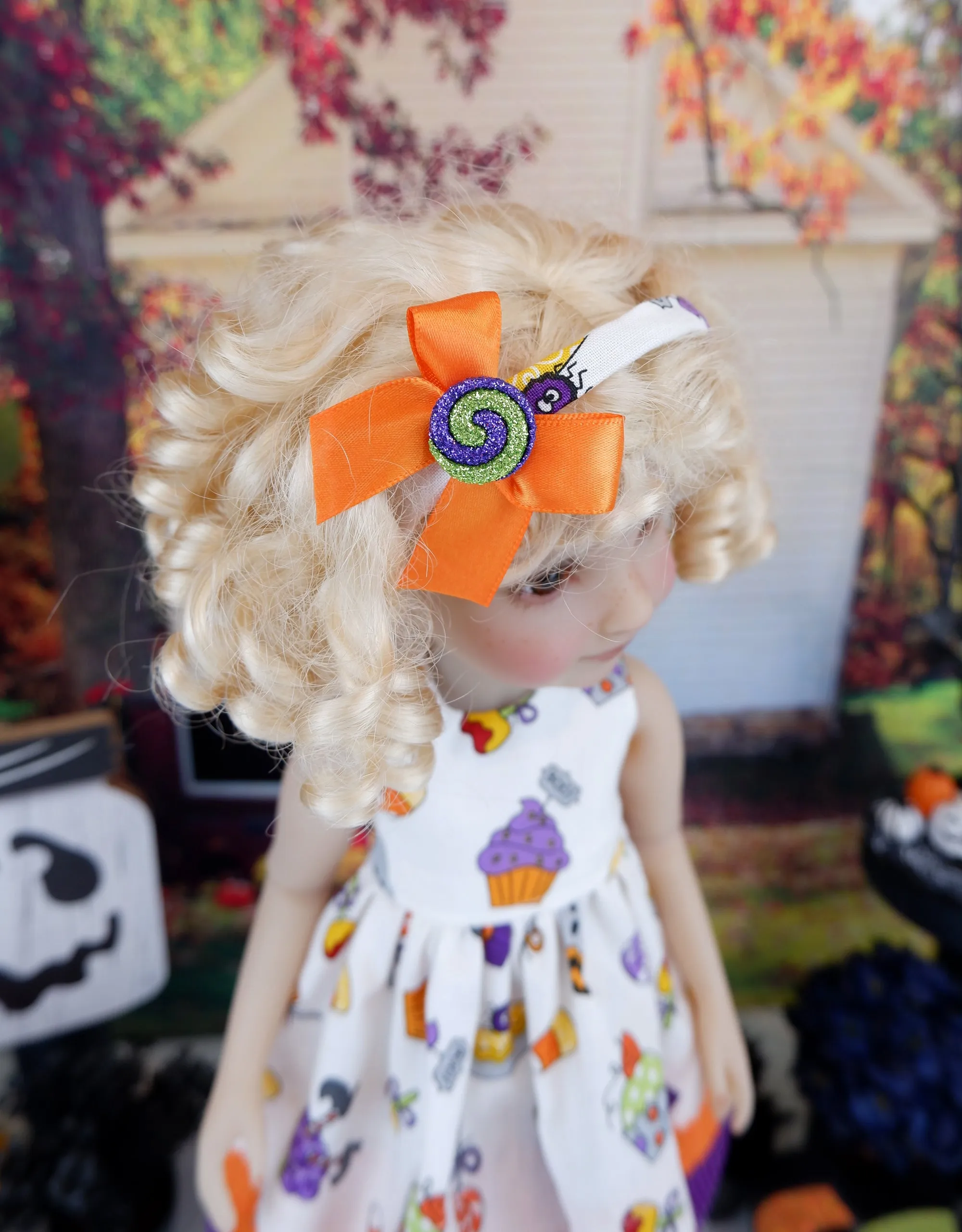 Halloween Bakery - dress with boots for Ruby Red Fashion Friends doll
