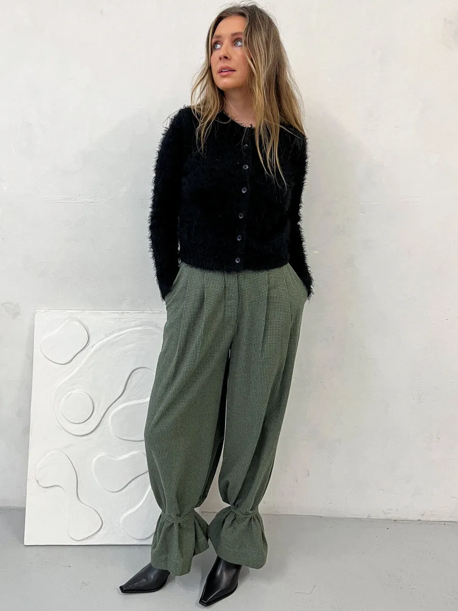 Hans Check Flare Trouser