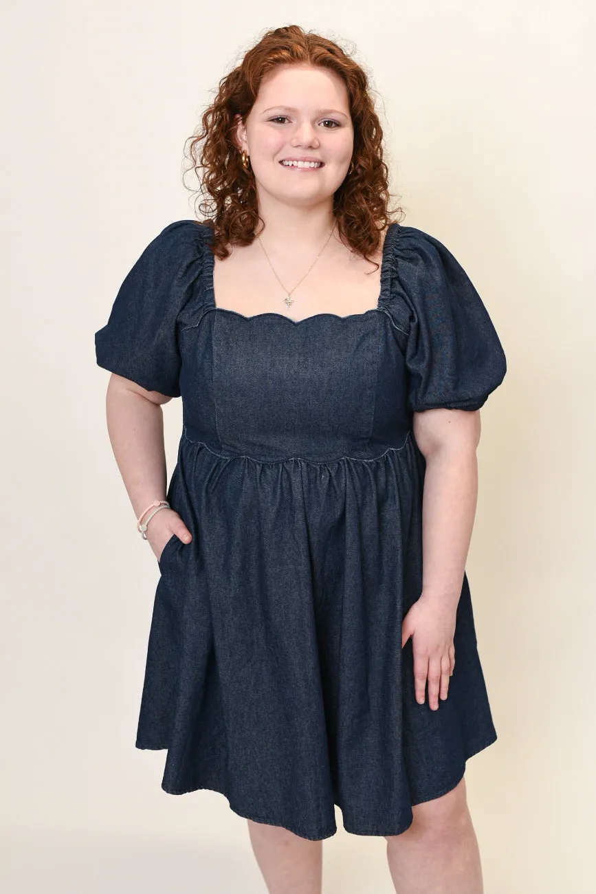 Hello Darling Denim Mini Dress