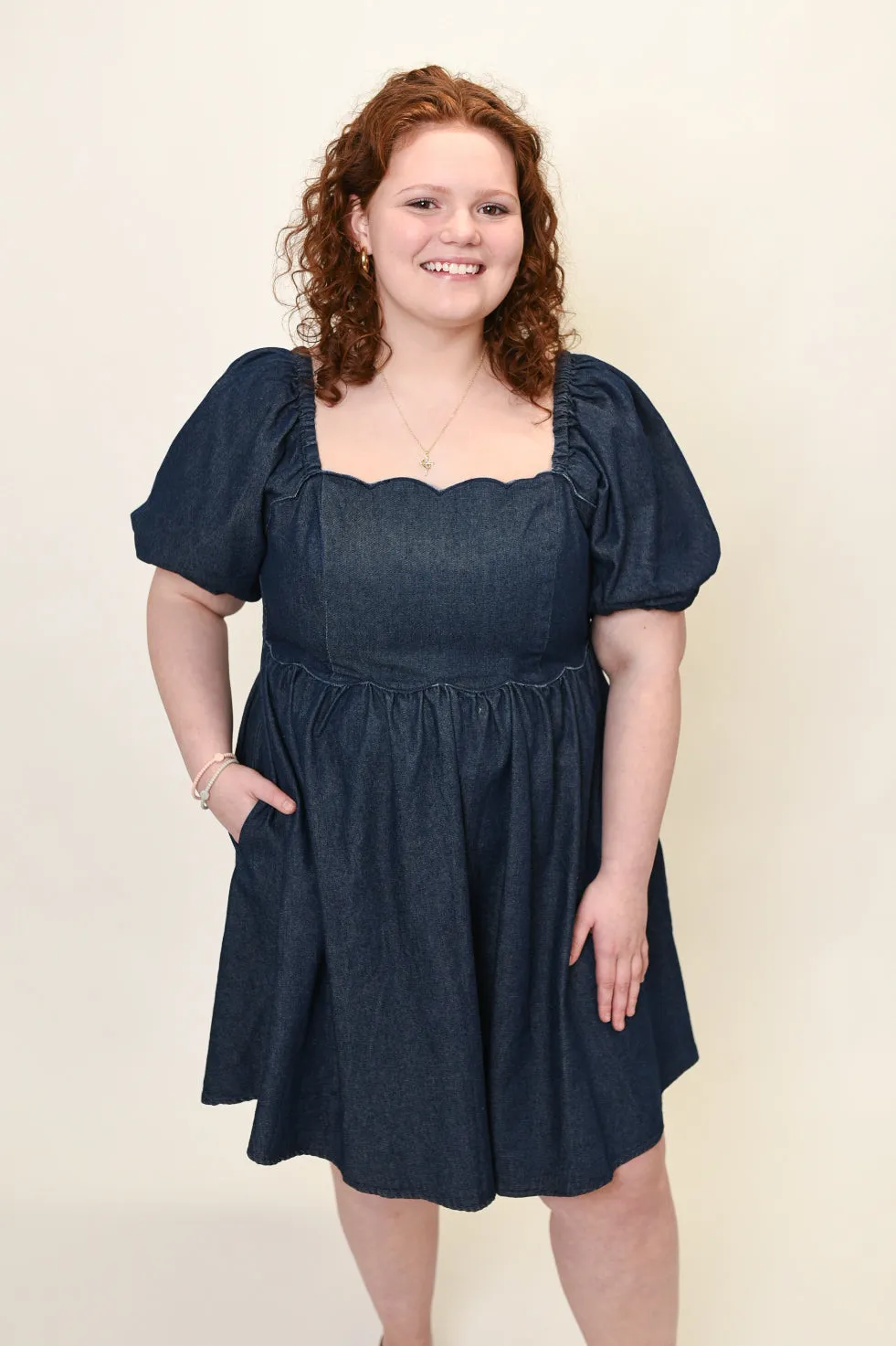 Hello Darling Denim Mini Dress
