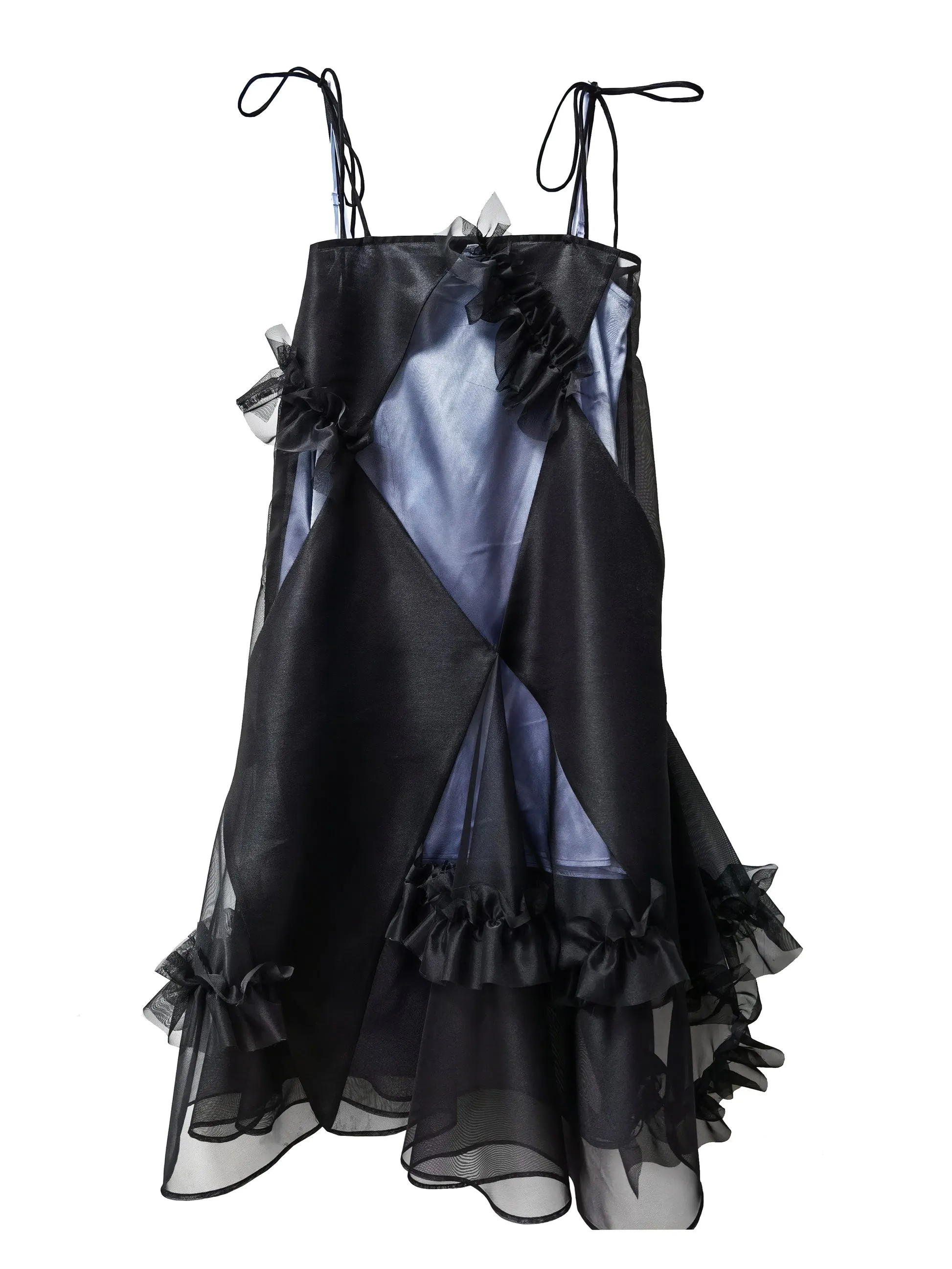 Irregular Mesh Tutu Slip Dress