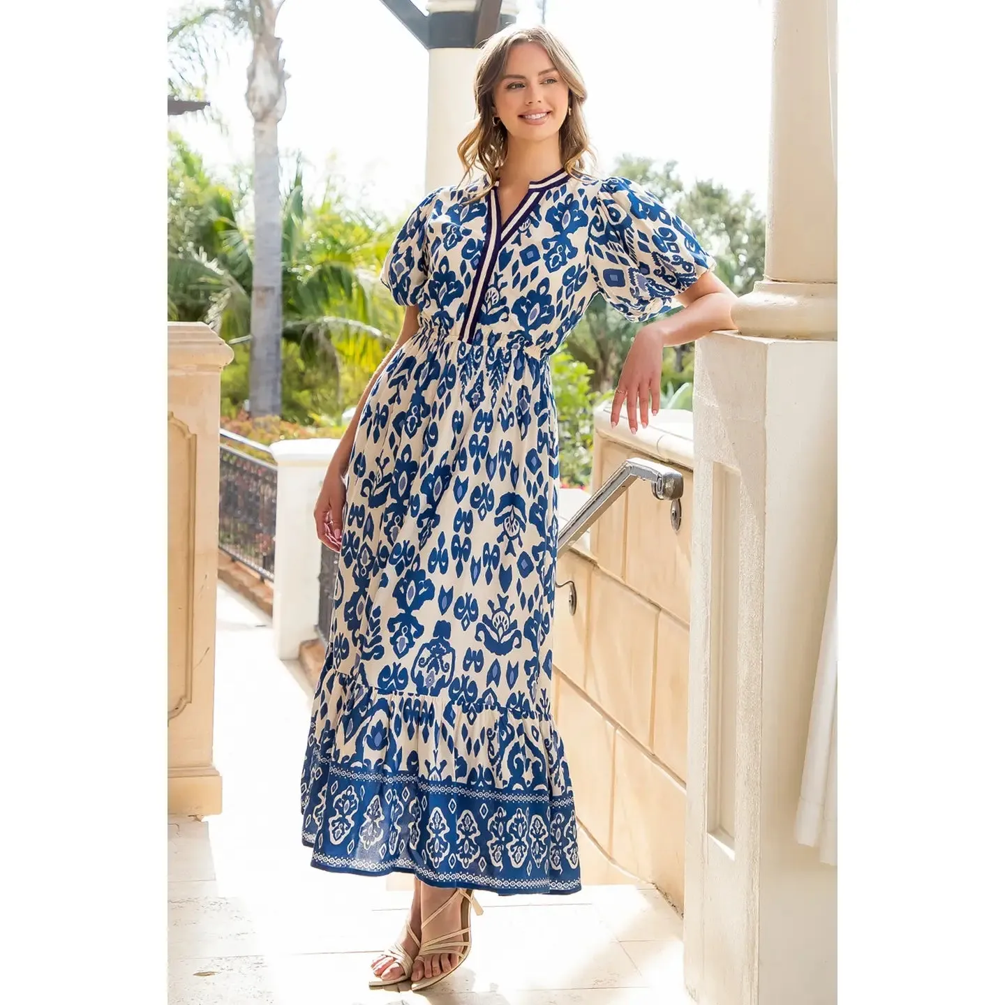 Isla Bonita Printed Maxi Dress