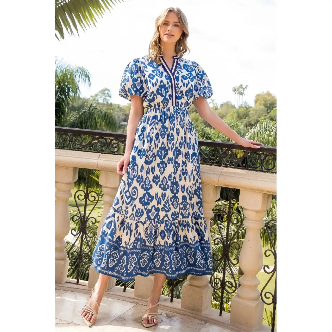 Isla Bonita Printed Maxi Dress