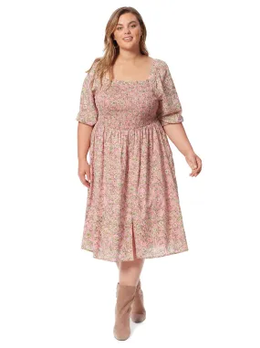 Jax Dress in Wild Rose Botanical Dots