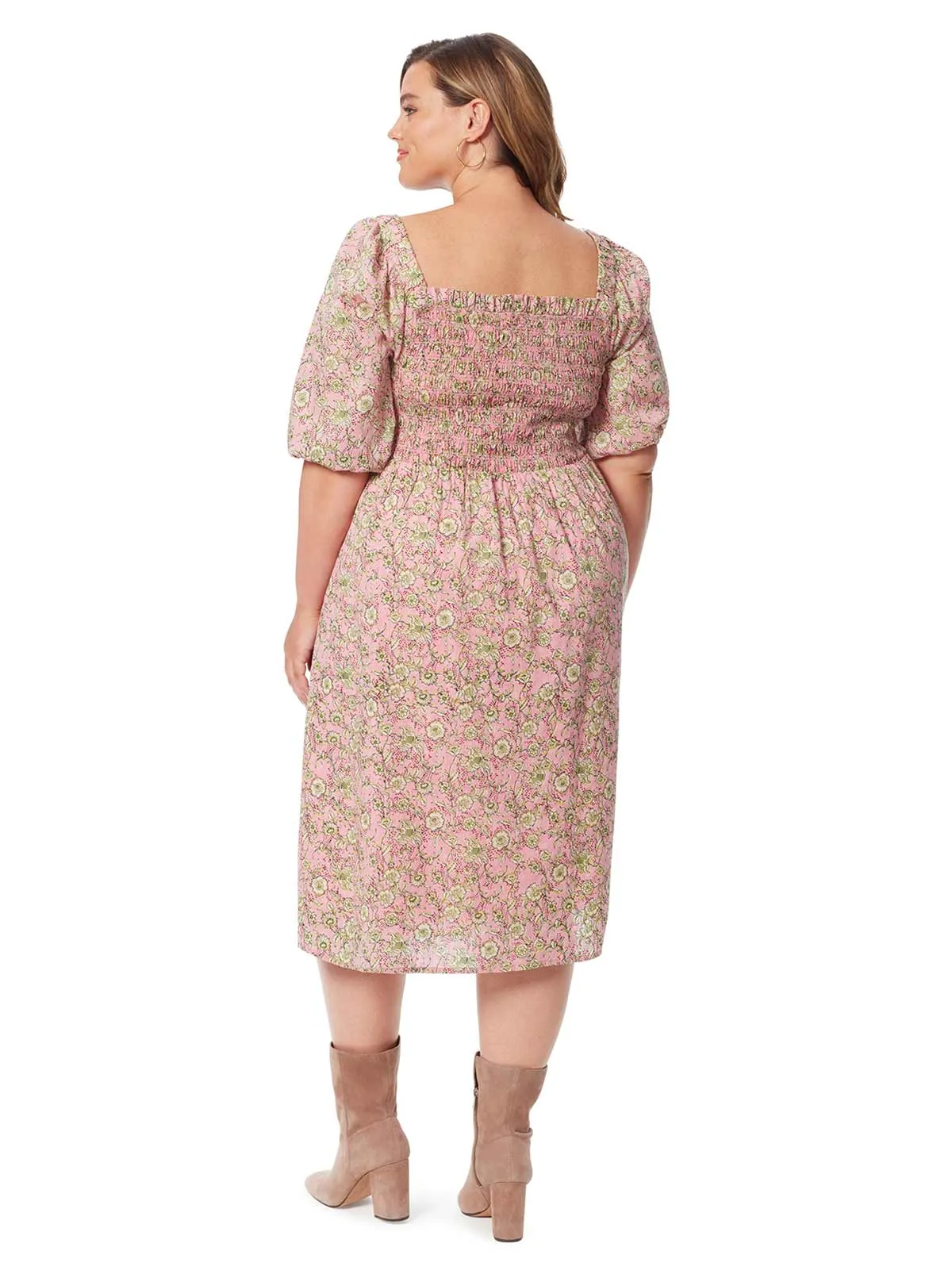 Jax Dress in Wild Rose Botanical Dots