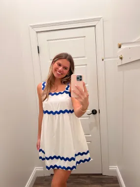 Jet Stream Blue/White Dress