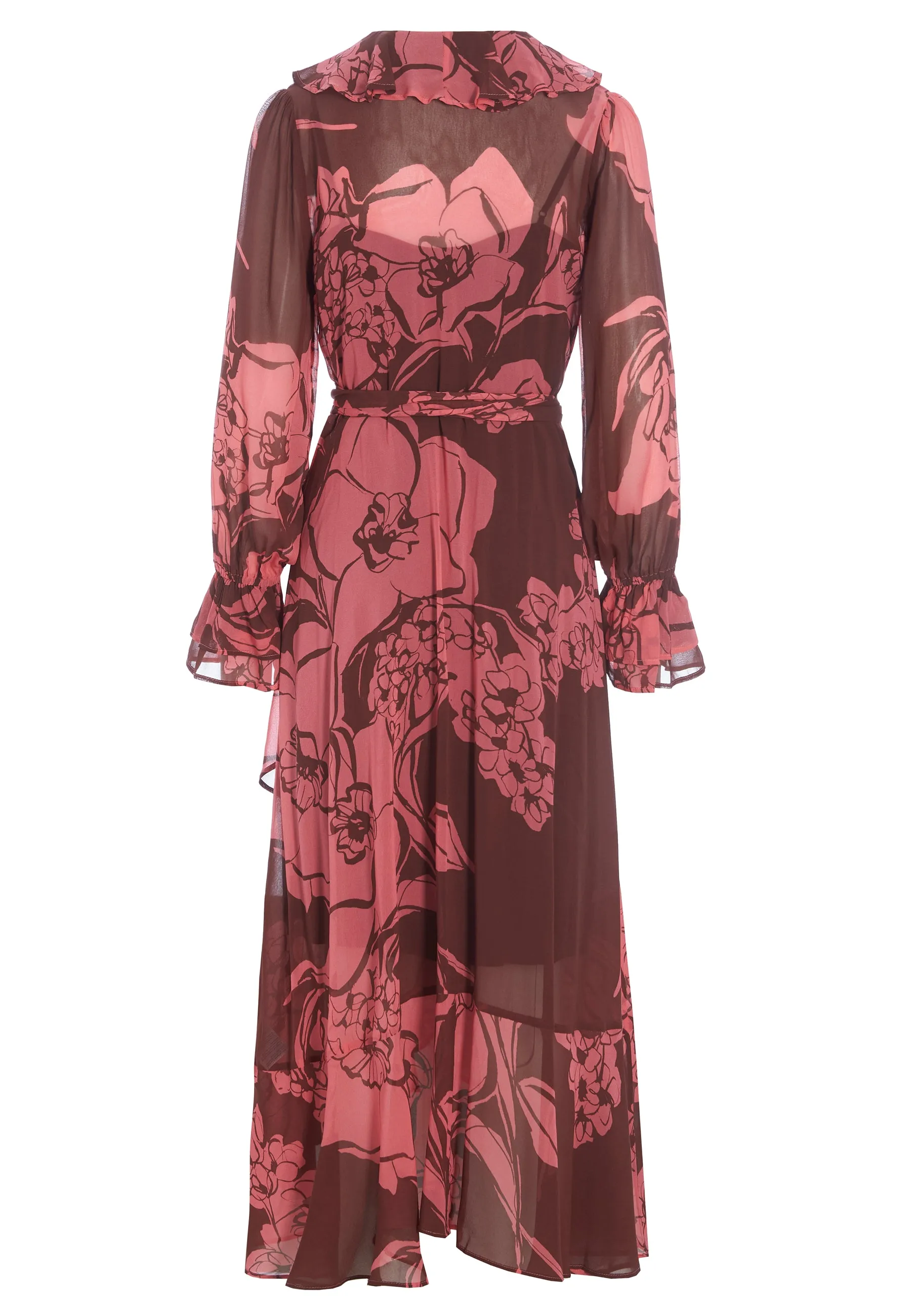 JOSEFINA-Big Floral Raspberry